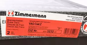 Перфорированный тормозной диск Otto Zimmermann 600.3232.20 фотография 6.
