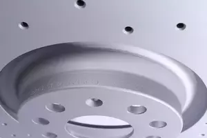 Вентилируемый тормозной диск с перфорацией Otto Zimmermann 600.3243.52 фотография 3.