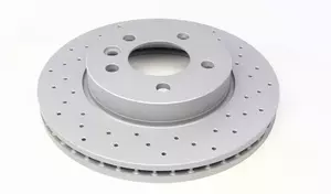 Вентилируемый тормозной диск с перфорацией Otto Zimmermann 600.3246.52 фотография 4.