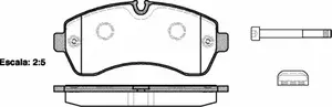 Передние тормозные колодки на Volkswagen Crafter  Roadhouse 21243.00.