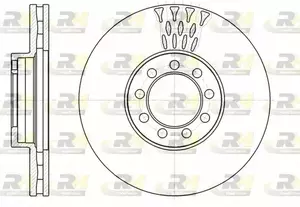 Вентилируемый передний тормозной диск на Iveco Daily  Roadhouse 61298.10.