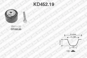 Комплект ременя ГРМ SNR KD452.19.