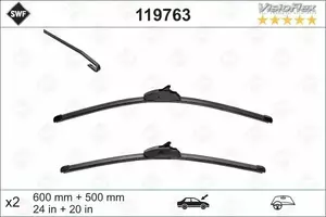 Передні двірники на Рено Лагуна  SWF 119763.