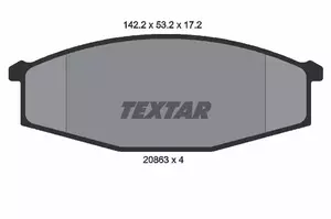 Тормозные колодки Textar 2086301 фотография 4.