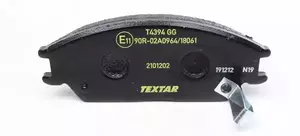 Тормозные колодки Textar 2101202 фотография 2.