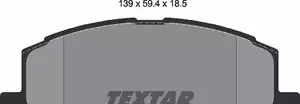 Тормозные колодки на Lexus RX  Textar 2370301.