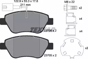 Тормозные колодки Textar 2370601 фотография 5.