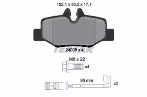 Тормозные колодки Textar 2400801 фотография 3.