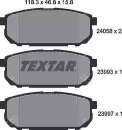 Гальмівні колодки Textar 2405801 фотографія 3.