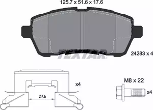 Тормозные колодки Textar 2428302 фотография 5.