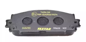 Тормозные колодки на Toyota Premio  Textar 2434701.