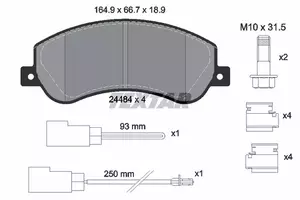 Тормозные колодки Textar 2448401 фотография 3.