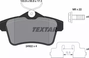 Гальмівні колодки Textar 2492201 фотографія 5.