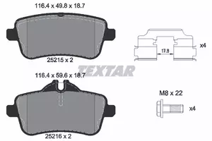 Тормозные колодки Textar 2521502 фотография 5.