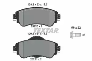 Гальмівні колодки Textar 2522001 фотографія 5.