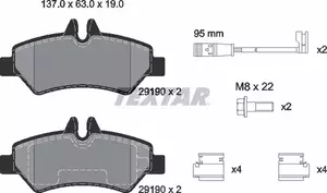 Тормозные колодки Textar 2919001 фотография 3.