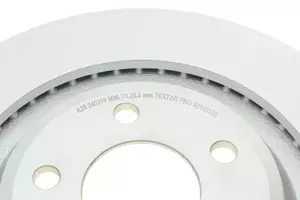 Перфорированный тормозной диск Textar 92160303 фотография 4.