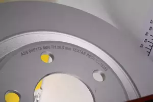 Вентильований гальмівний диск Textar 92238305 фотографія 3.
