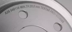 Вентилируемый тормозной диск Textar 92238305 фотография 4.