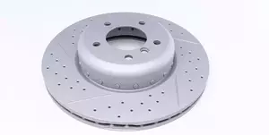 Вентилируемый тормозной диск с насечками С перфорацией Textar 92266925 фотография 3.