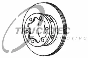 Вентилируемый задний тормозной диск на Мерседес Варио  Trucktec Automotive 02.35.056.