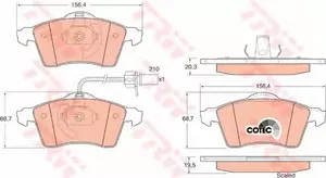 Тормозные колодки TRW GDB1391 фотография 2.