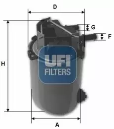 Топливный фильтр Ufi 24.061.01.