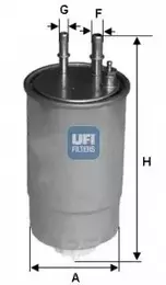 Топливный фильтр на Фиат Линеа  Ufi 24.ONE.01.