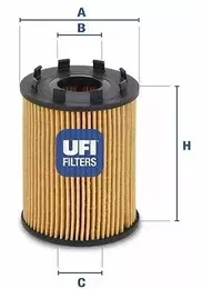 Масляный фильтр на Fiat Linea  Ufi 25.043.00.