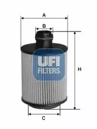 Масляный фильтр на Вольво ХС60  Ufi 25.110.00.