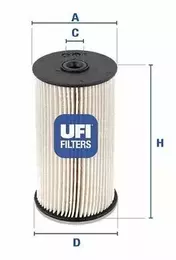 Топливный фильтр Ufi 26.007.00 фотография 3.