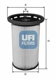 Топливный фильтр Ufi 26.038.00.