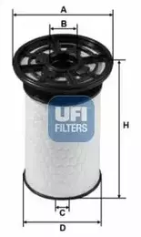 Топливный фильтр Ufi 26.076.00.