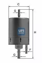Топливный фильтр на Ауди Р8  Ufi 31.831.00.