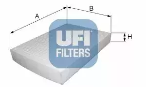 Салонний фільтр на Fiat Linea  Ufi 53.157.00.