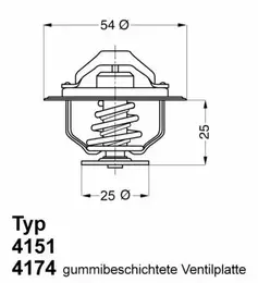 Термостат, охлаждающая жидкость на Ивеко Дейли  Wahler 4174.79D.