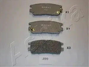 Задние тормозные колодки на Митсубиси Сигма  Ashika 51-05-599.