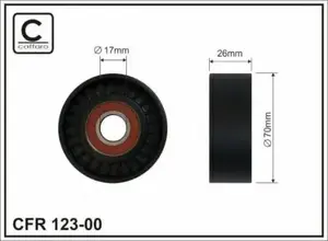 Ролик ремня генератора Caffaro 123-00.