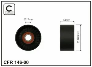 Ролик ремня генератора Caffaro 146-00.