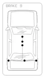 Трос ручного гальма на Citroen Evasion  Cofle 491.2.
