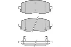 Переднї гальмівні колодки E.T.F. 12-1204.