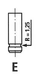 Випускний клапан на Опель Кадет  Freccia R3695/RCR.