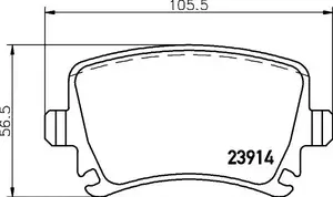 Гальмівні колодки Hella Pagid 8DB 355 010-601 фотографія 0.