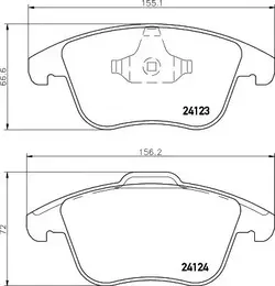 Тормозные колодки Hella Pagid 8DB 355 012-891 фотография 0.