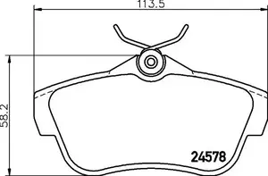 Тормозные колодки Hella Pagid 8DB 355 013-421 фотография 1.