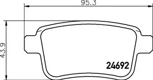 Тормозные колодки Hella Pagid 8DB 355 013-971 фотография 1.