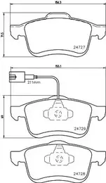 Гальмівні колодки Hella Pagid 8DB 355 014-241 фотографія 0.