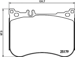 Гальмівні колодки Hella Pagid 8DB 355 021-211 фотографія 0.