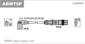 Высоковольтные провода зажигания Janmor ABM79P.