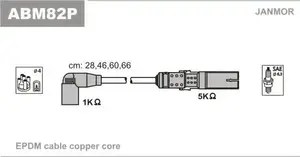 Высоковольтные провода зажигания на Skoda Octavia A5  Janmor ABM82P.